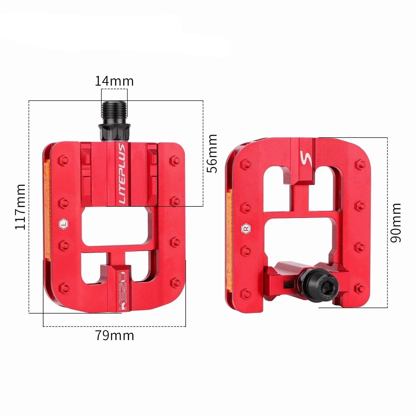 SlideFold Pro - Foldable aluminium bicycle pedals