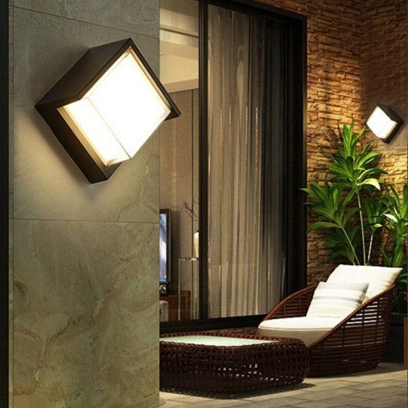 Outdoor Motion Wall Light - Modern LED outdoor wall light with motion sensor