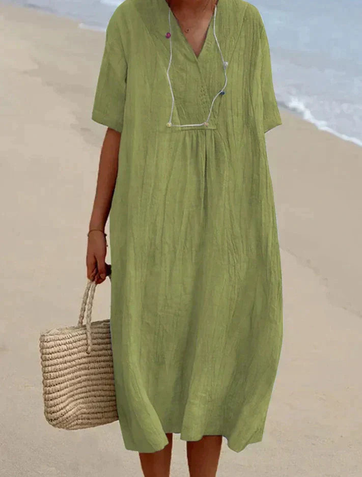 ARIA DRESS - cotton-linen summer dress for ultimate comfort