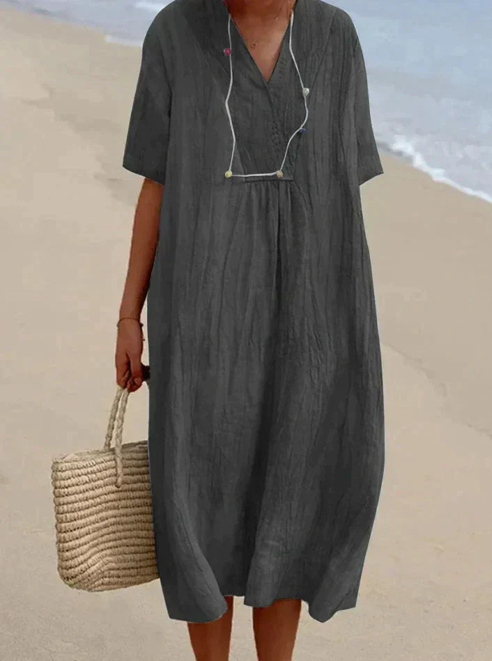ARIA DRESS - cotton-linen summer dress for ultimate comfort