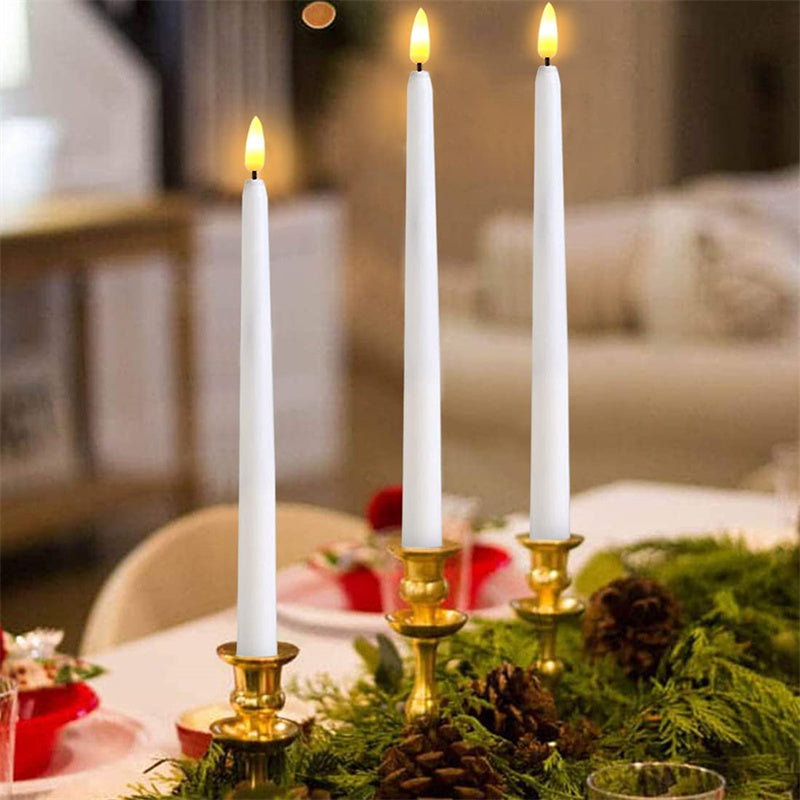 LumiCandle Standing LED Candles – Flameless Taper Candles for Stylish Decor