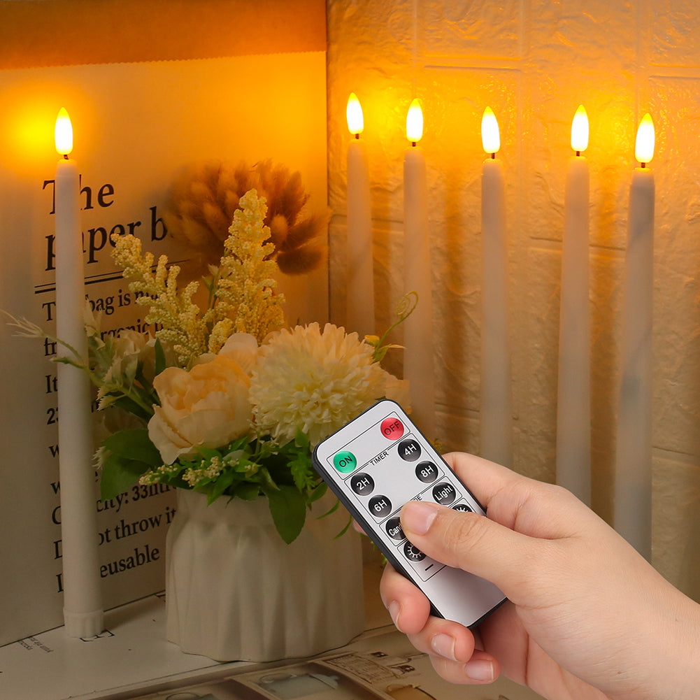 LumiCandle Standing LED Candles – Flameless Taper Candles for Stylish Decor
