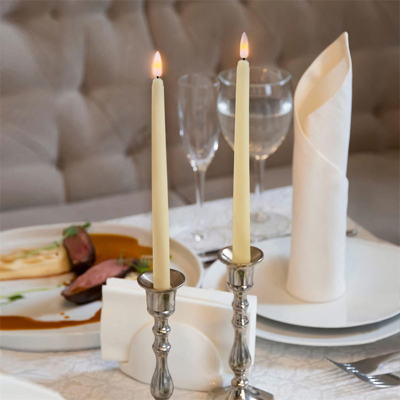 LumiCandle Standing LED Candles – Flameless Taper Candles for Stylish Decor