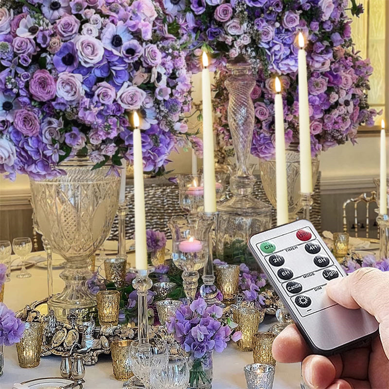 LumiCandle Standing LED Candles – Flameless Taper Candles for Stylish Decor