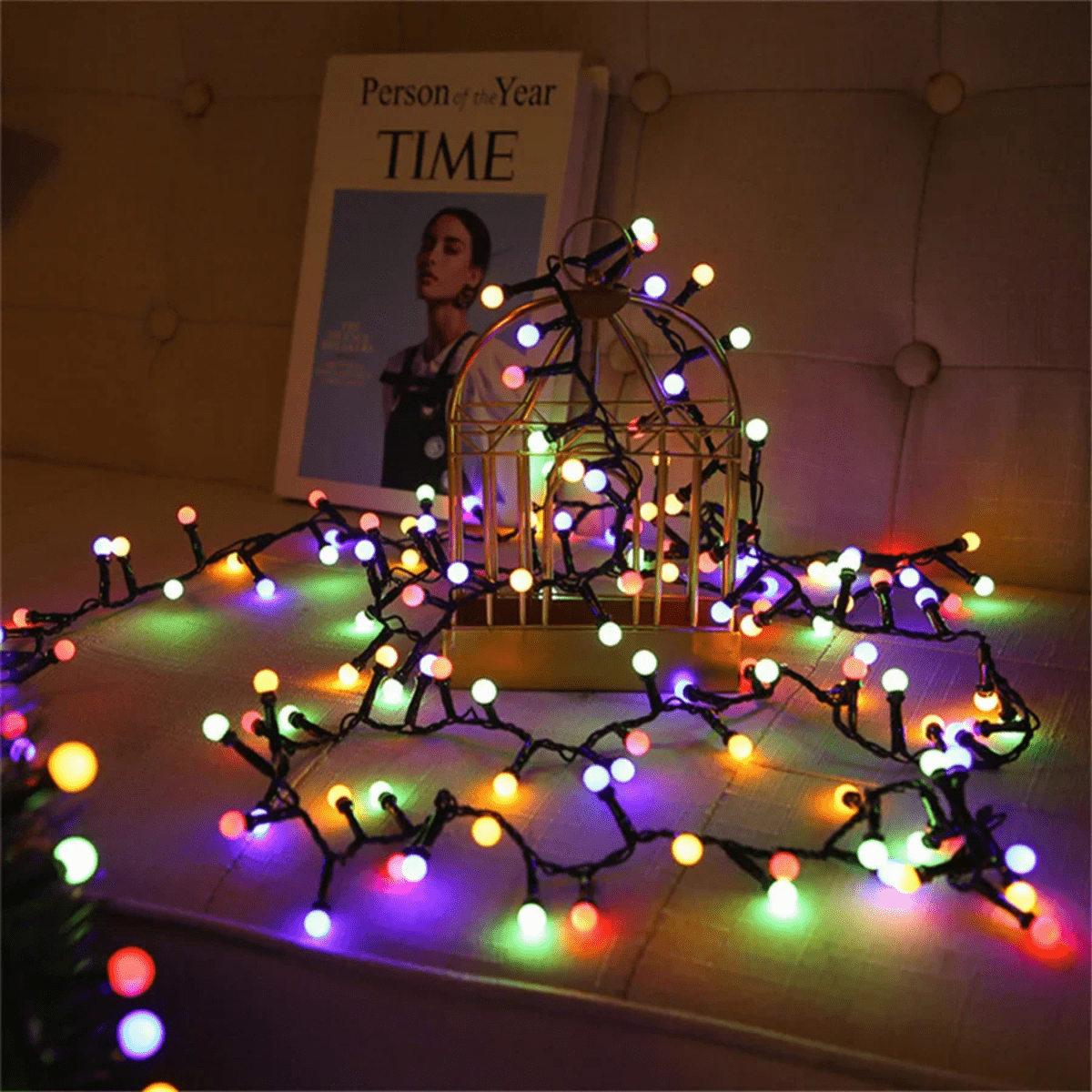 GLOWSTRING – LED Outdoor String Lights with 8 Modes & Waterproof IP68 Design