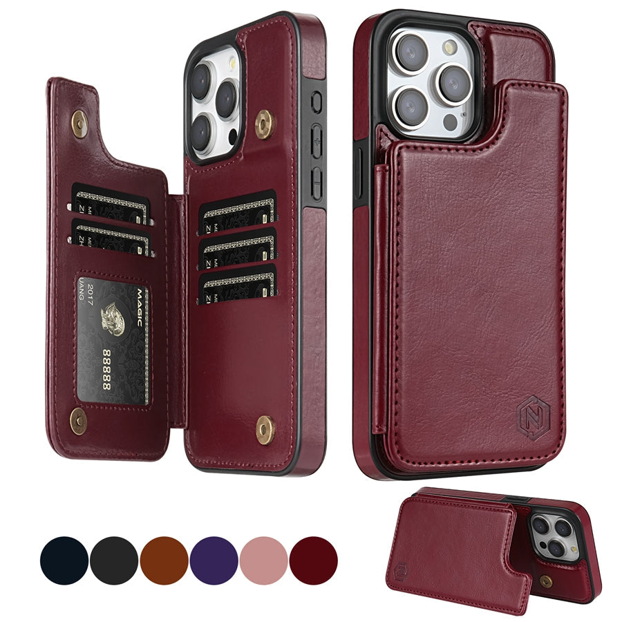LEDERWALLET – Elegante smartphonehoes met kaarthouders