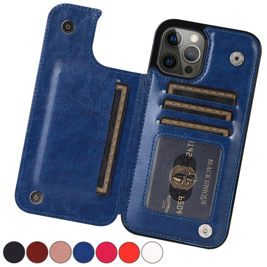 LEDERWALLET – Elegante smartphonehoes met kaarthouders