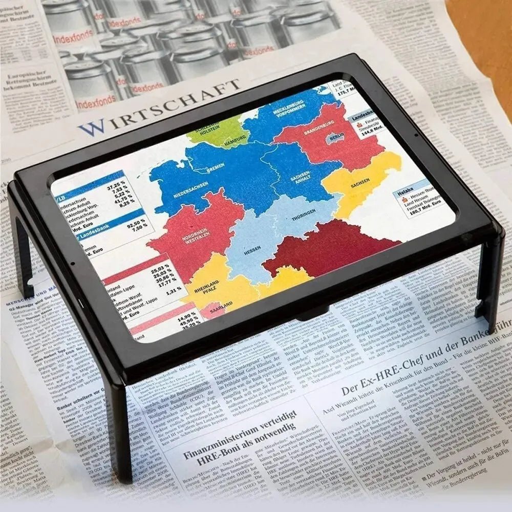MAGNADESK – Faltbare 3-fache Tischlupe mit LED-Beleuchtung 5