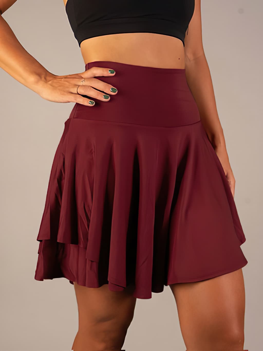 MAJA TENNIS SKIRT - Functional women's tennis skirt with integrated shorts
