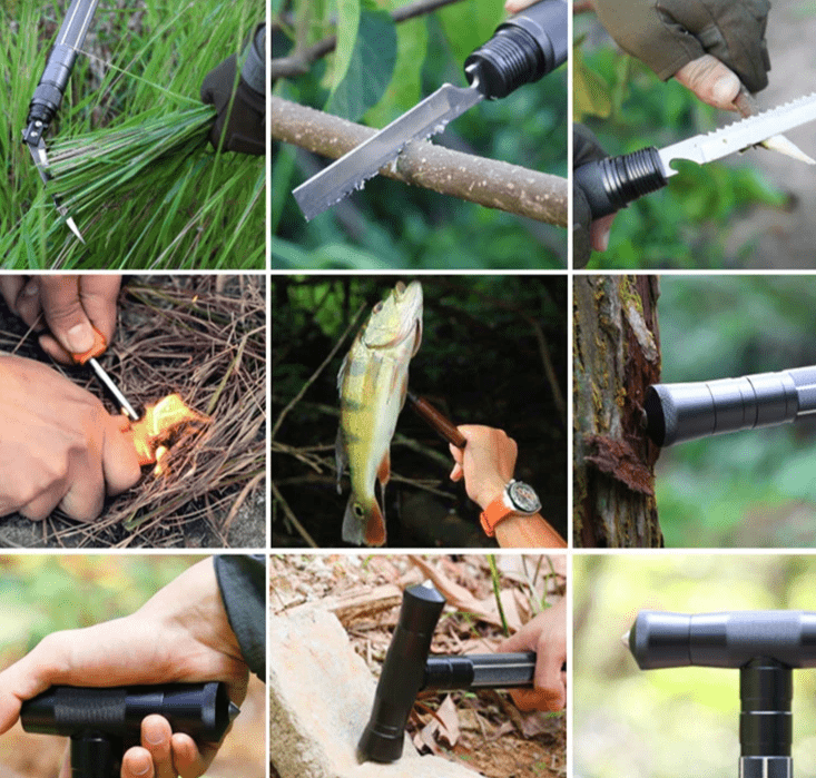 TrailMate – Multifunctional trekking pole made of aluminum for outdoor adventures