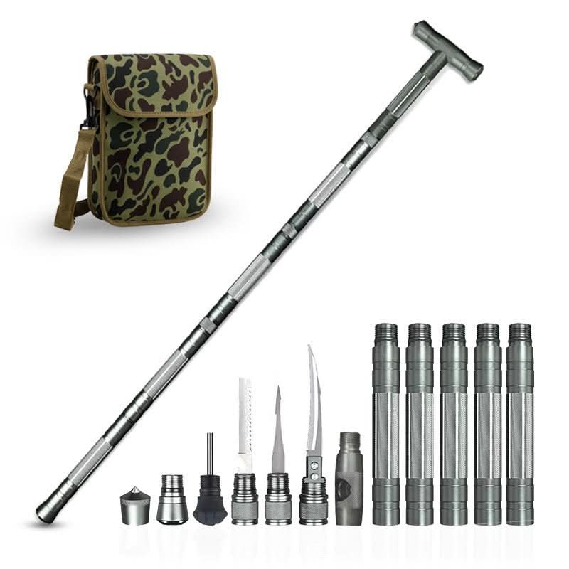 TrailMate – Multifunctional aluminum trekking pole for outdoor adventures