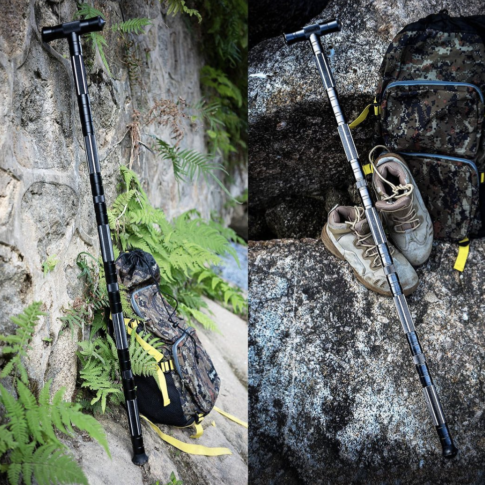 TrailMate – Multifunctionele trekkingstok van aluminium voor outdoor-avonturen