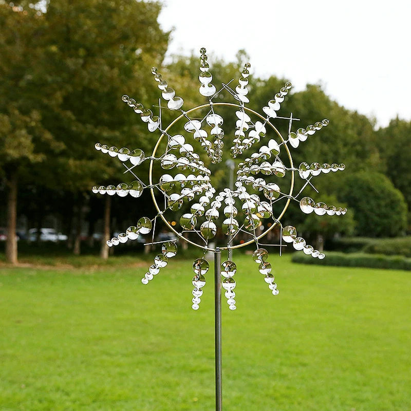 METASPIN – Robustes Windspiel aus Metall für stilvolle Außendekoration 3