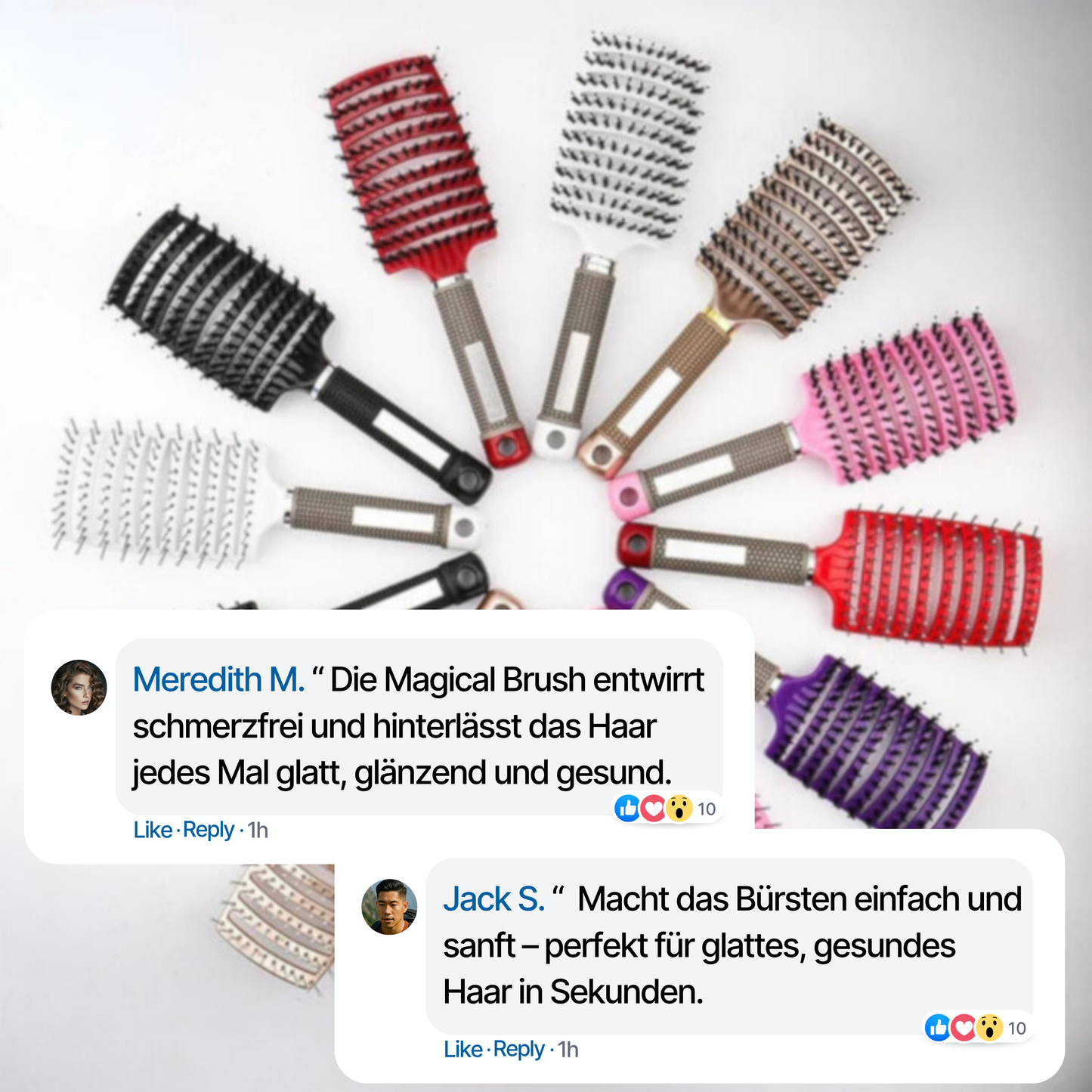 Spazzola magica - spazzola indolore per capelli brillanti e sani