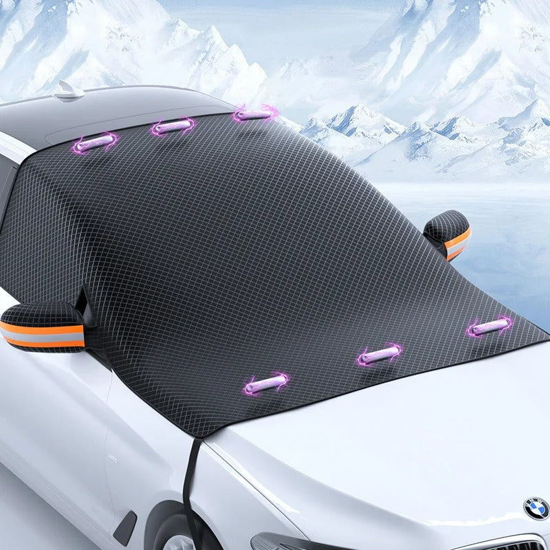 FrostGuard Cover – Magnetische Auto-sneeuwafdekking 258×114 cm