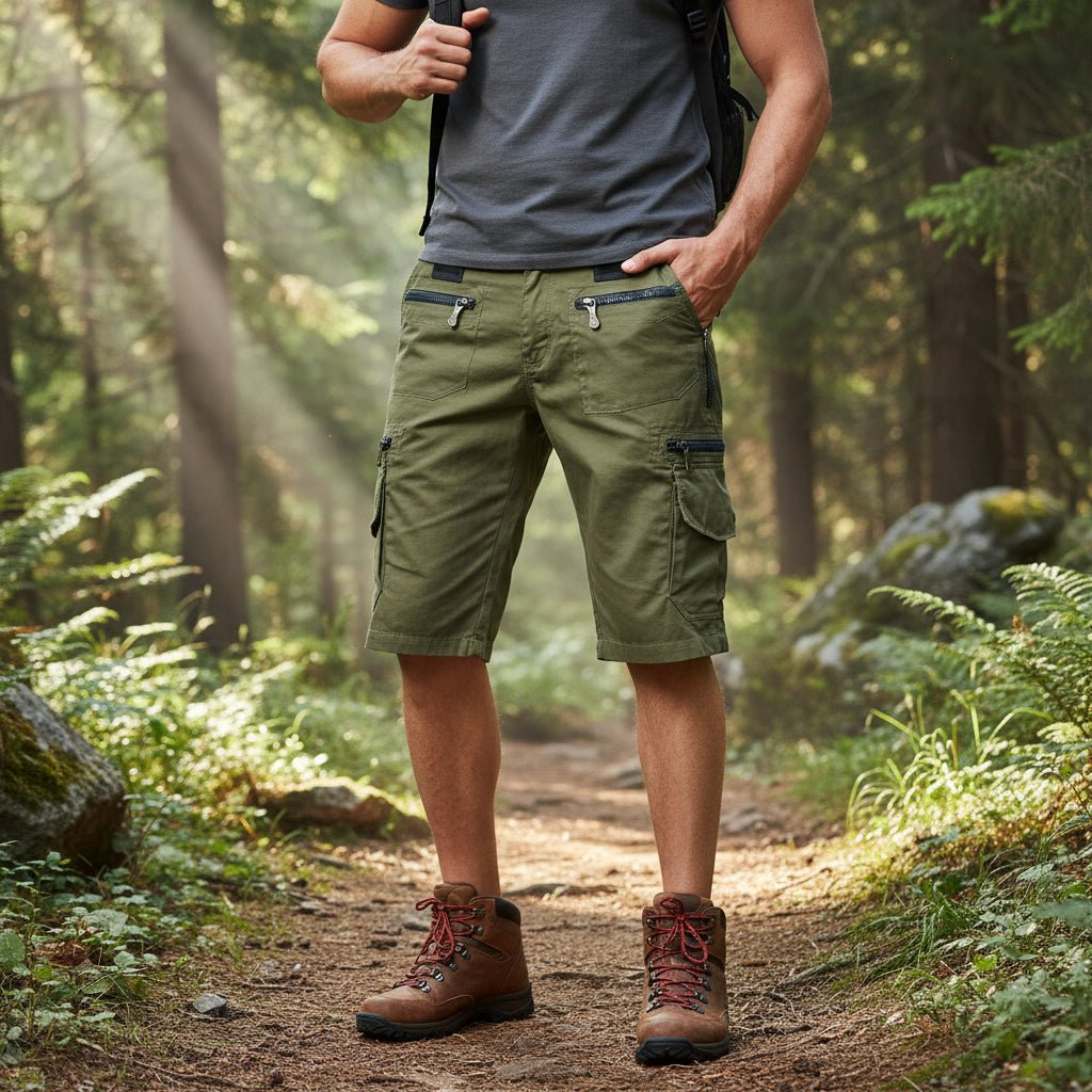 TACTICFLOW - Tactical Men's Cargo Shorts with Practical Multi-Pocket Design