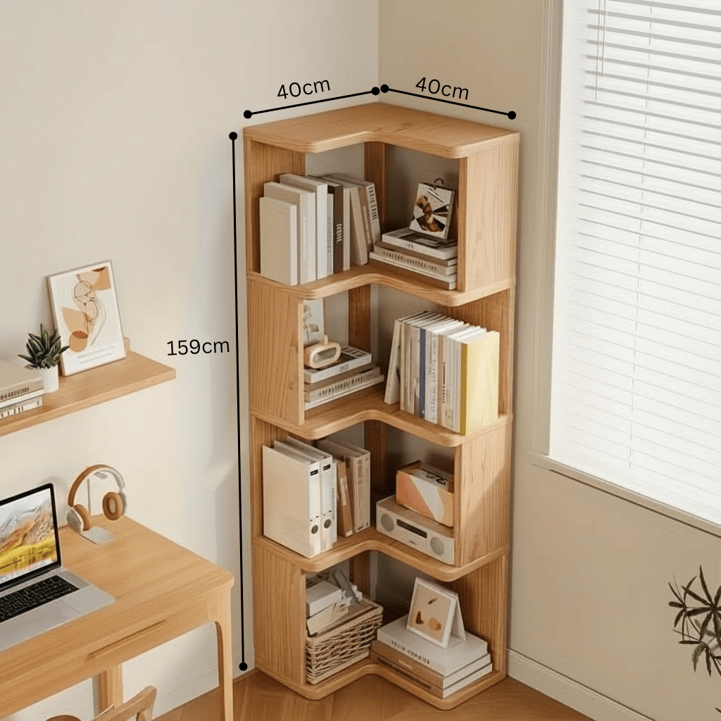 AVELACRAFT – Solid Pine Wood Corner Cabinet for Space-Saving, Elegant Storage