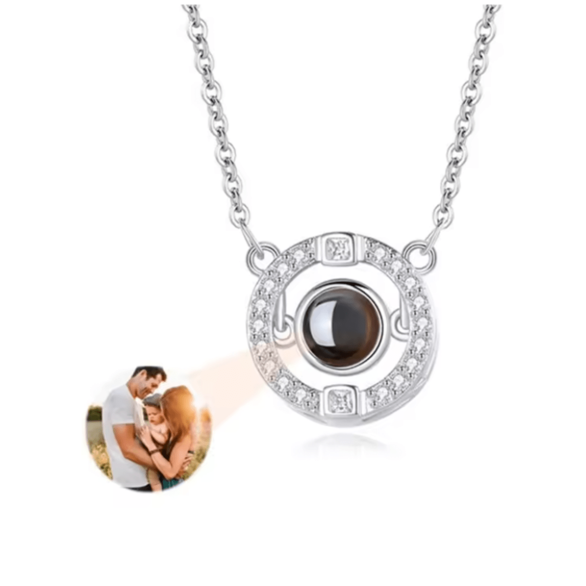 LUMORIS – Fotoprojectieketting met gepersonaliseerde afbeelding