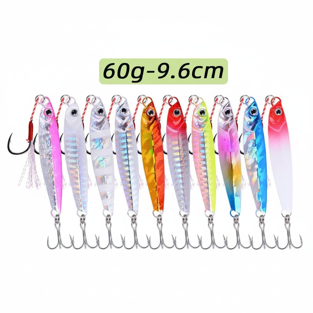Metall Jig Angeln Set - 3/5/8 Stücke für Salzwasser mit verschiedenen Gewichten 6