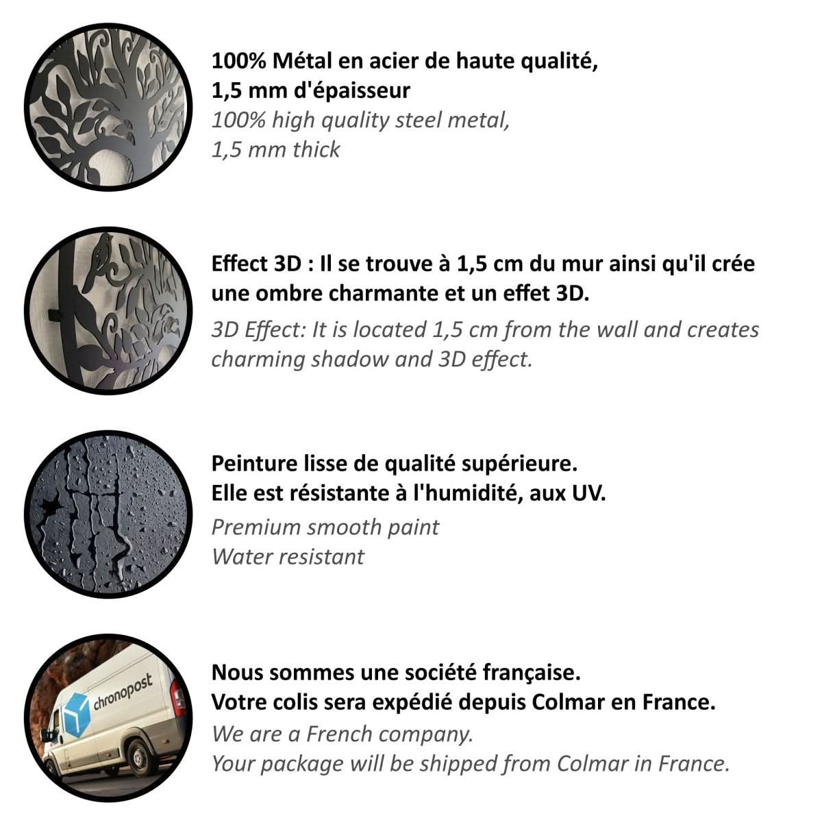 BIRDWING ART - Metal wall decoration with birds for elegant living