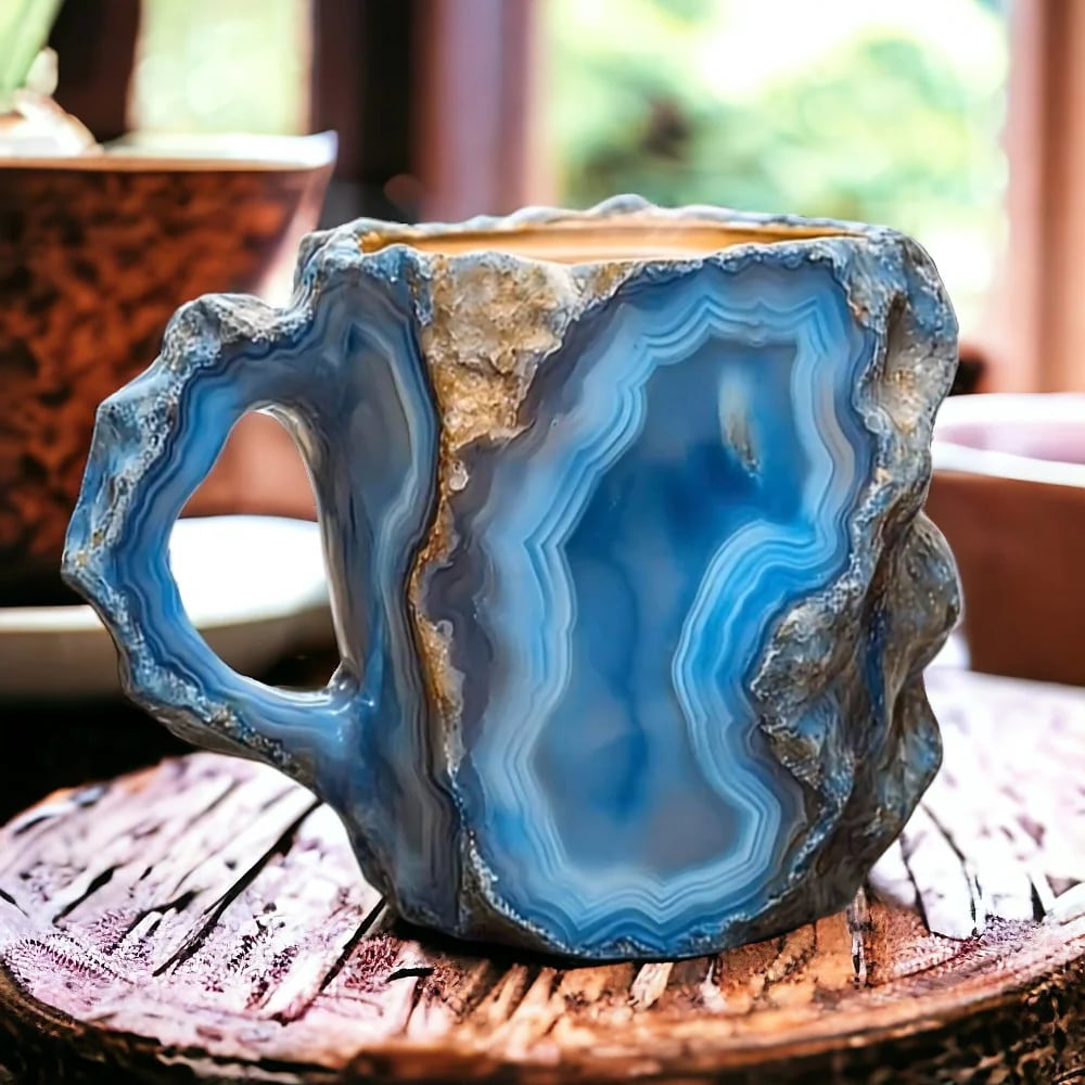 Mineral Crystal – Elegante kristallen koffiekop voor stijlvolle genieting