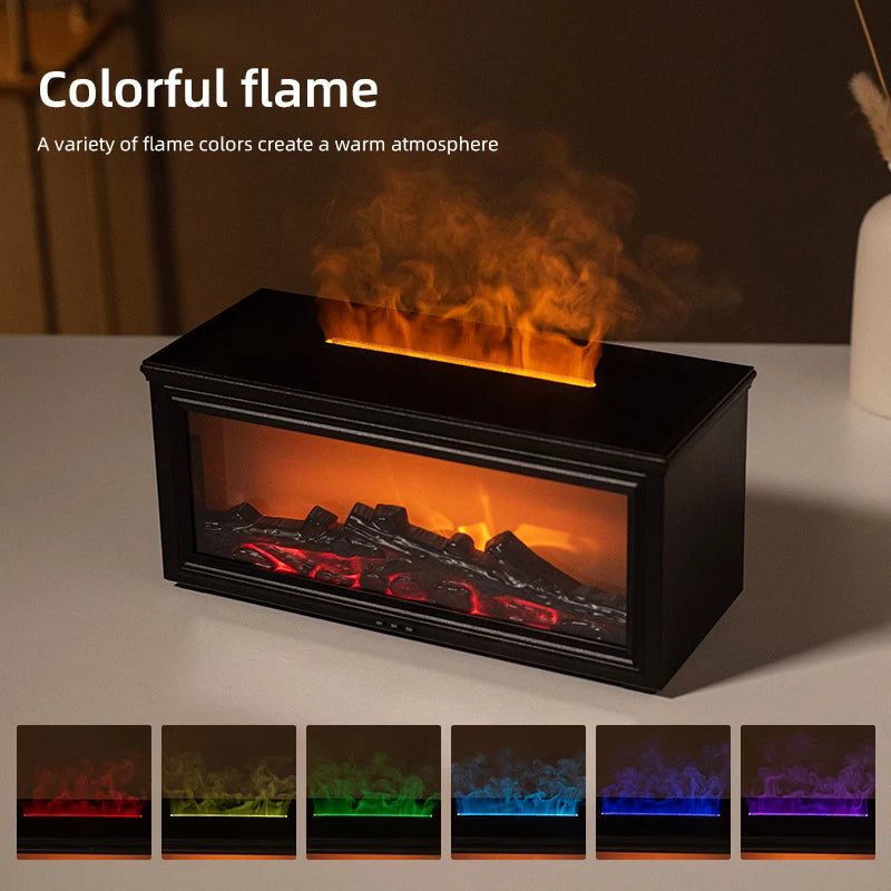 FlameAura – Aromatherapy Fire Pit Diffuser with 7 Colors
