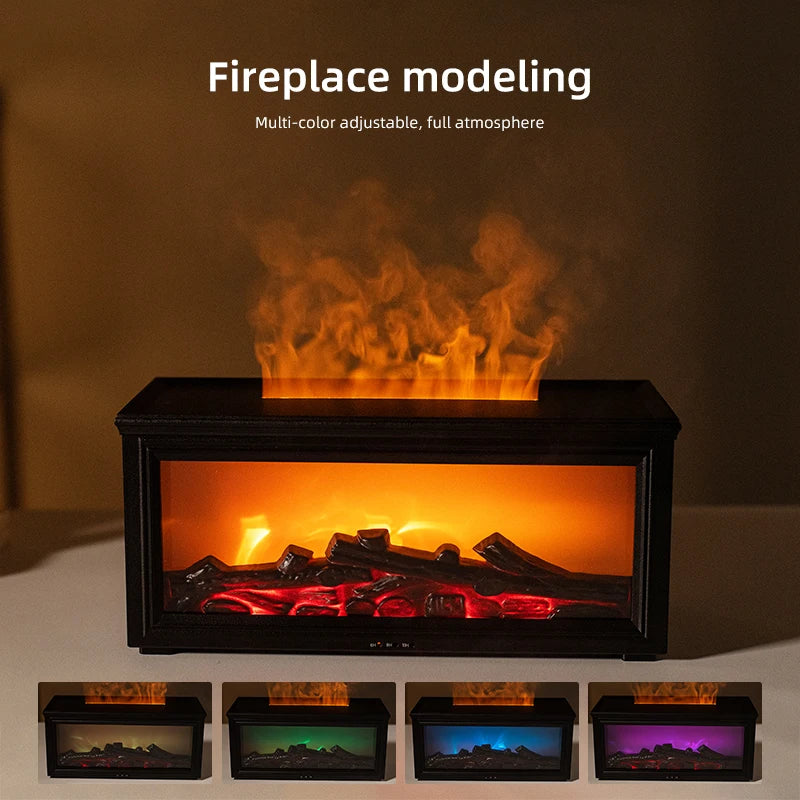 FlameAura – Aromatherapy Fire Pit Diffuser with 7 Colors