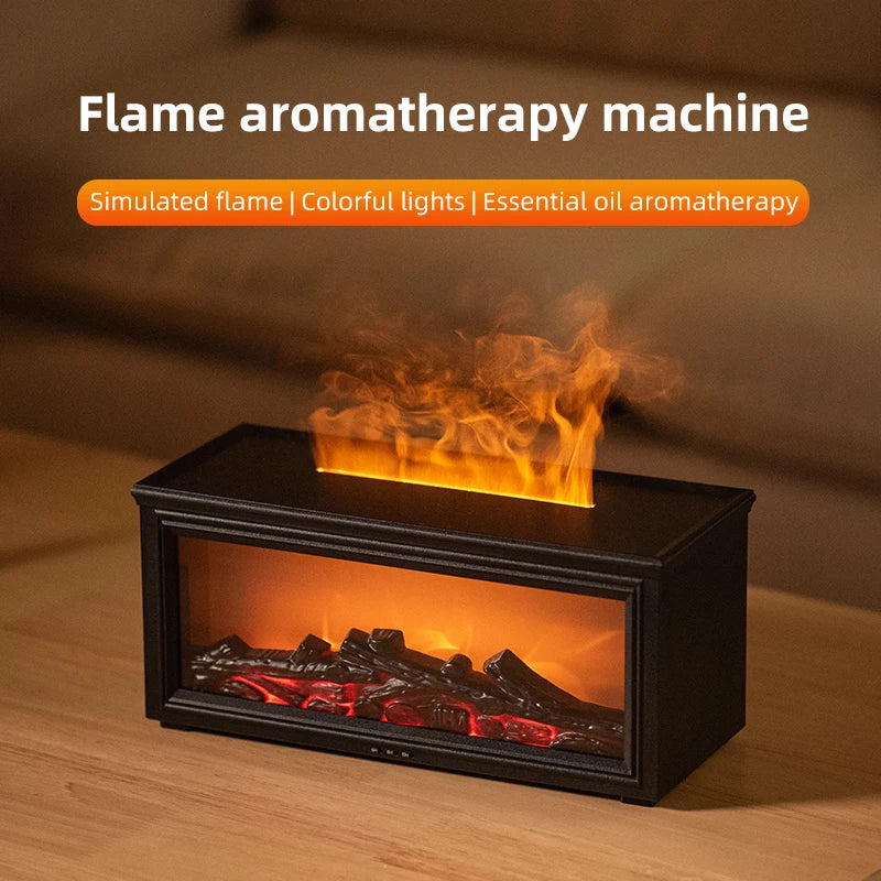 FlameAura – Aromatherapy Fire Pit Diffuser with 7 Colors