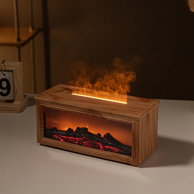 FlameAura – Aromatherapy Fire Pit Diffuser with 7 Colors