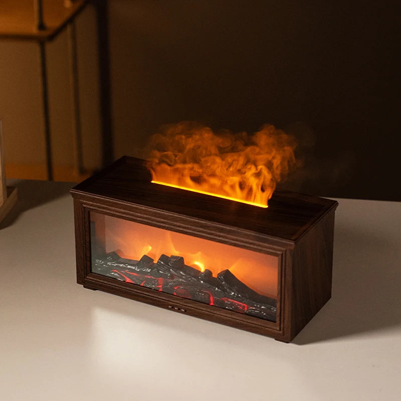 FlameAura – Aromatherapy Fire Pit Diffuser with 7 Colors