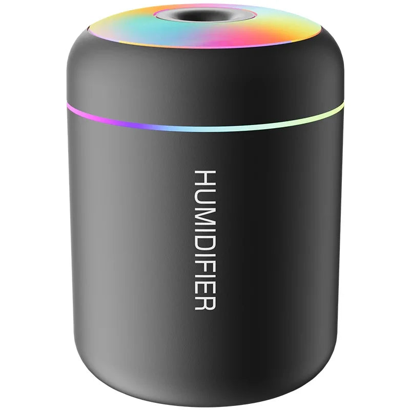 AromaMist Mini – 180ml USB Humidifier with LED Lighting