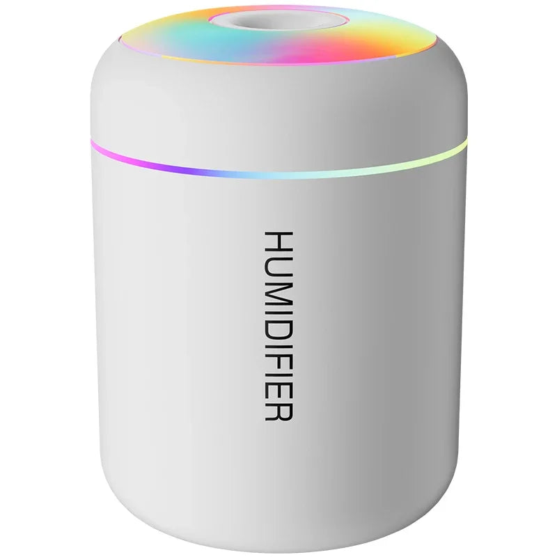 AromaMist Mini – 180ml USB Humidifier with LED Lighting