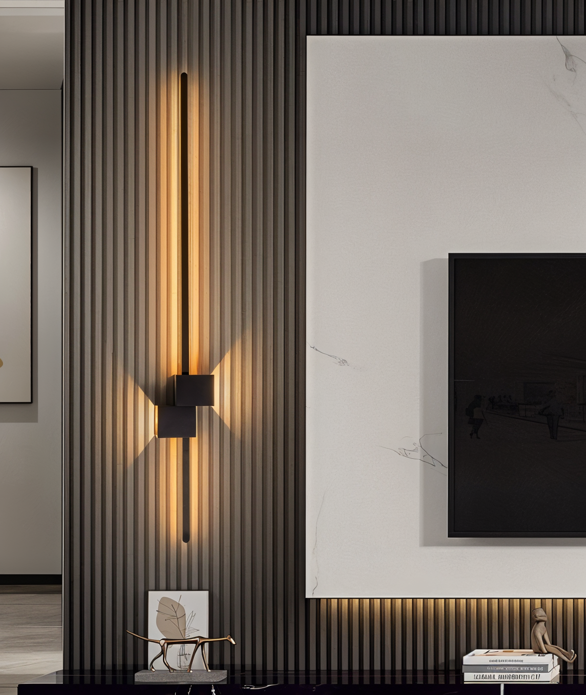 LINESTRIPE – Lámpara de pared LED minimalista para un ambiente moderno