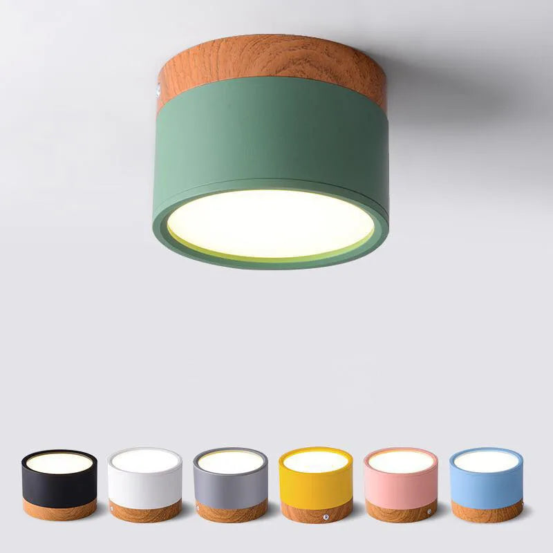 LumiNord – Moderne dimbare LED plafondlamp met houtdesign