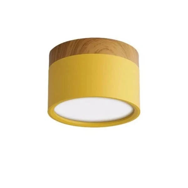 LumiNord – Modern Dimmable LED Ceiling Light with Wood Design