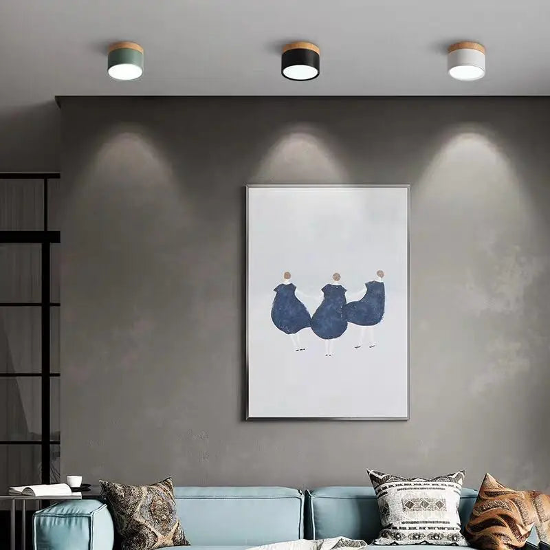 LumiNord – Moderne dimbare LED plafondlamp met houtdesign