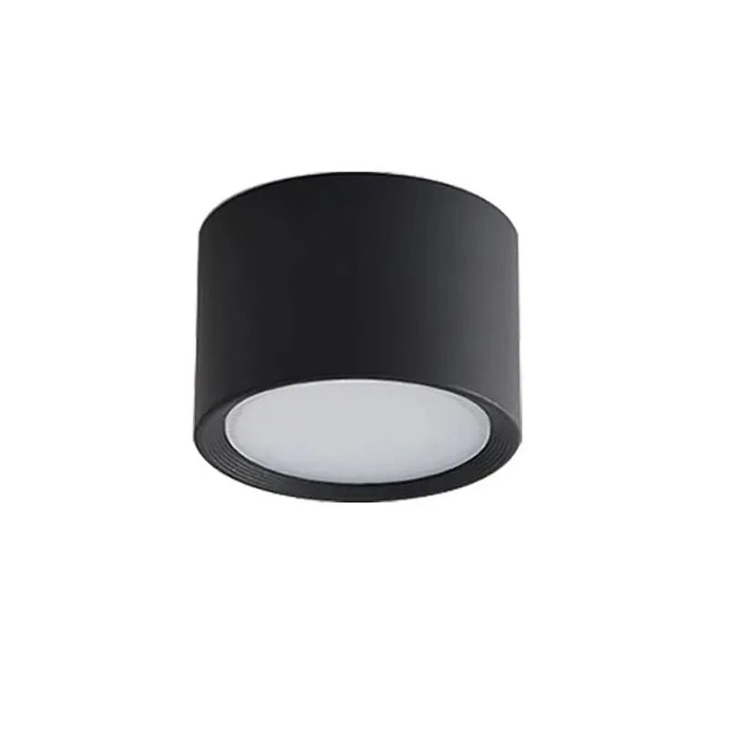 NordicGlow – Moderne LED Plafondlamp in Zwart & Wit