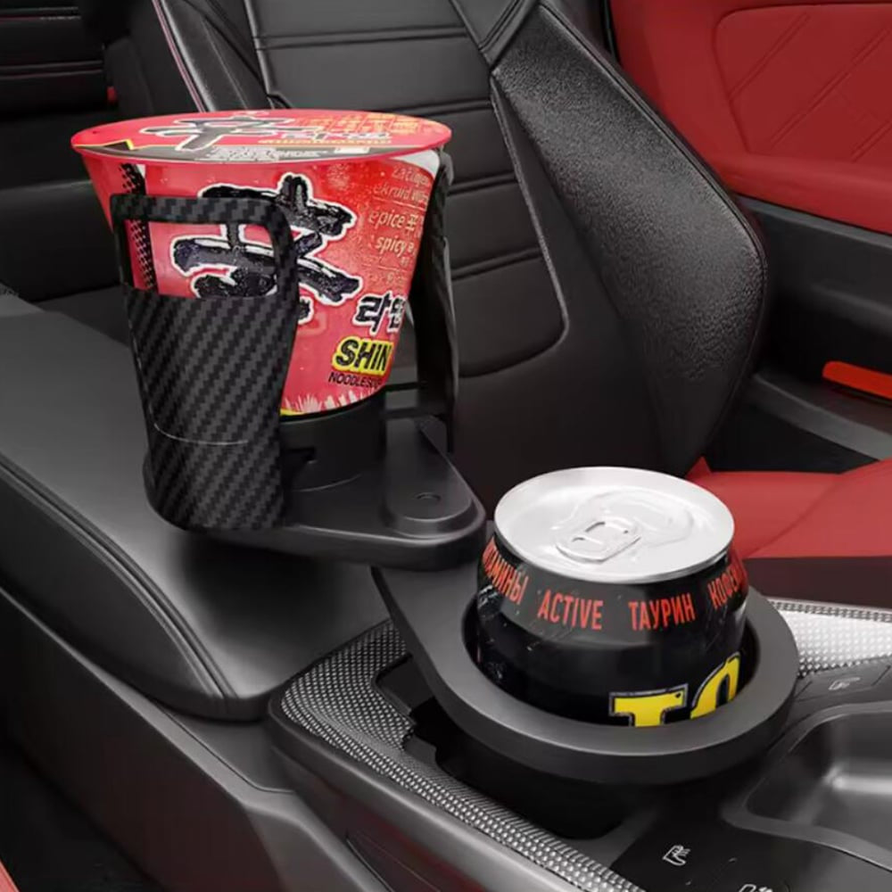 CUPSWIVEL - 360° swivelling car cup holder for double drinks