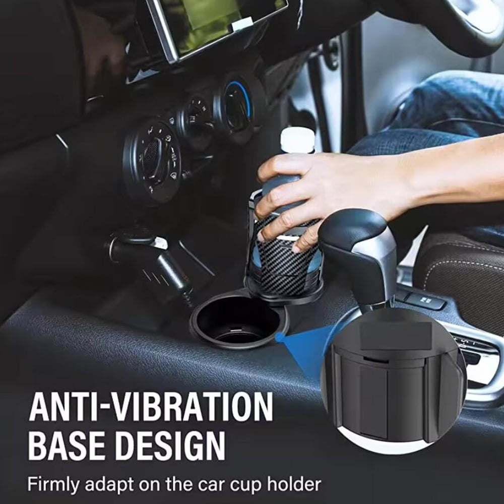 CUPSWIVEL - 360° swivelling car cup holder for double drinks