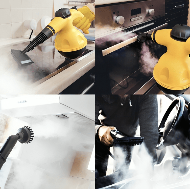 Multifunction Steam Cleaner - Nettoyeur à vapeur sans produits chimiques avec 8 accessoires pour la maison, les vêtements et les fenêtres