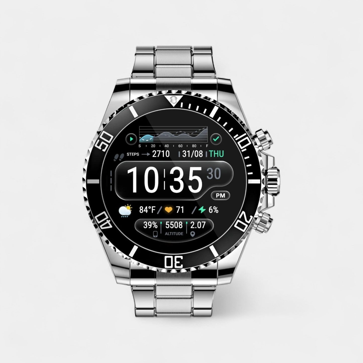 Nexos Pro – Taktische Smartwatch mit GPS & Gesundheitsüberwachung