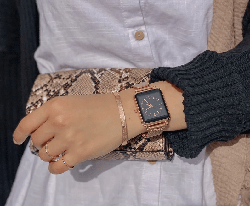 AYURA – Bracelet en acier inoxydable avec gravure Ayatul Kursi
