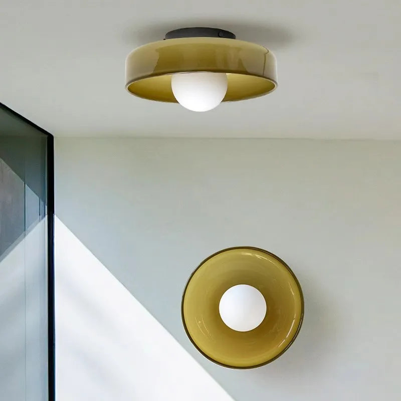 Nordische Eleganz - Die Glasglühendedecklampe für Ihr Zuhause-2