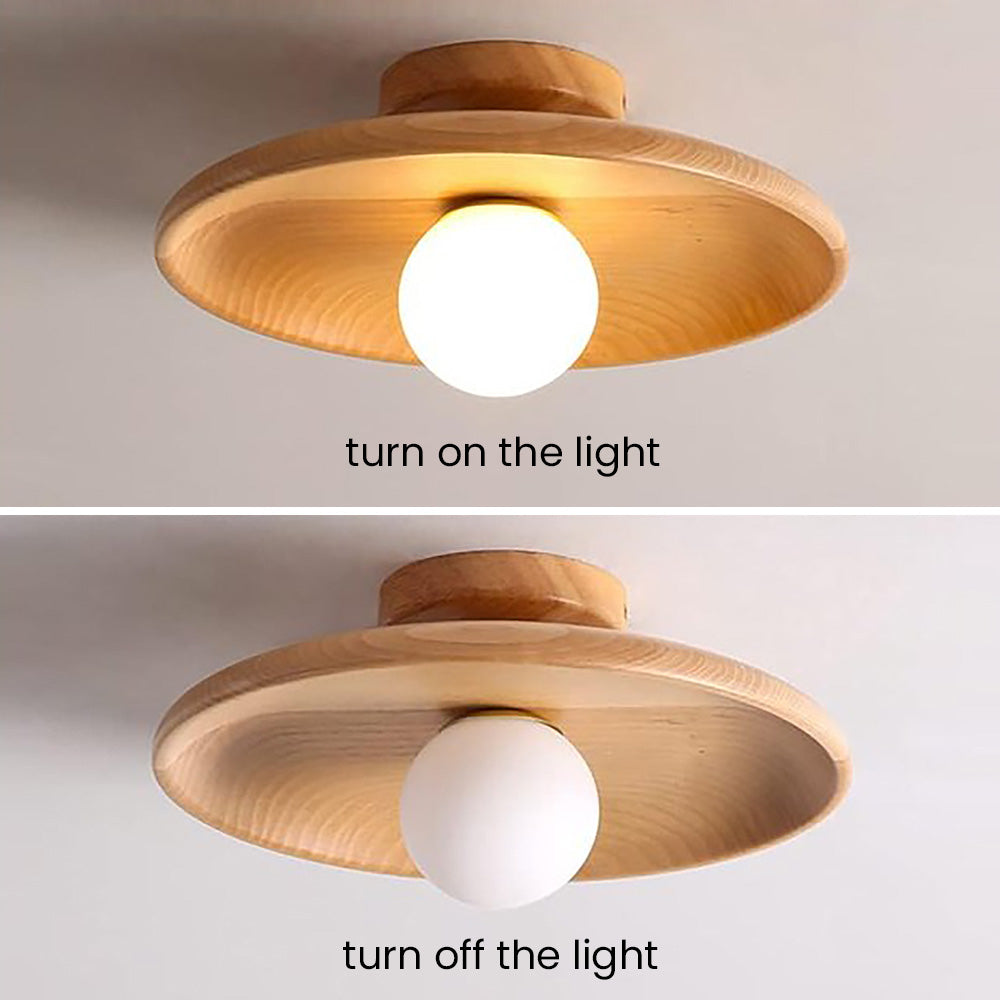 NordicBeam – Lámpara de techo de diseño en madera con estilo escandinavo minimalista
