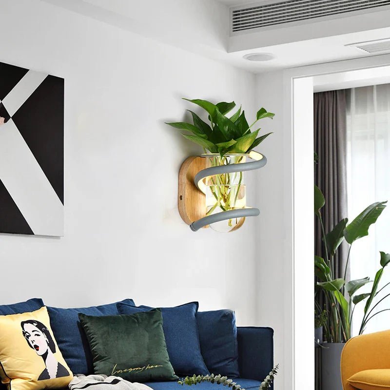 BLOOMLIGHT – LED wandvaas lamp met Scandinavisch design voor buitengebieden