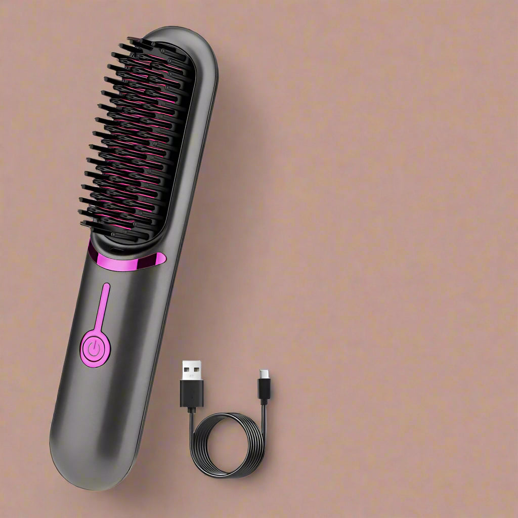 Tima Haarstyler - Drahtloser Styler Pinsel für Glattes Haar, Schnell Aufheizend, Tragbar-2