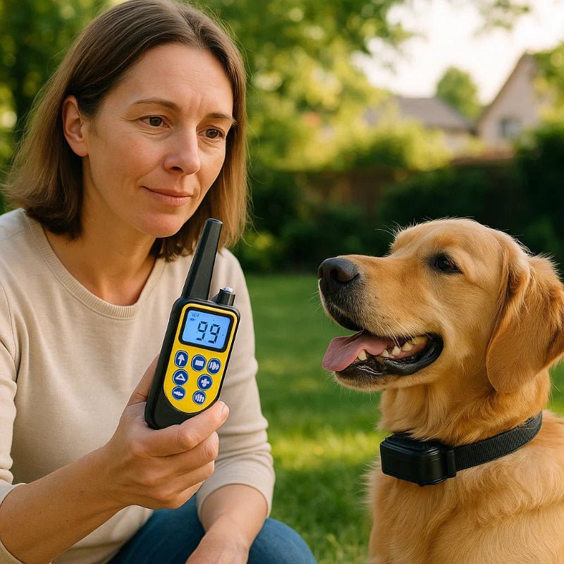 OBEDIMAX – Wasserdichtes Hundetrainingshalsband mit Fernbedienung und 3 Trainingsmodi 4