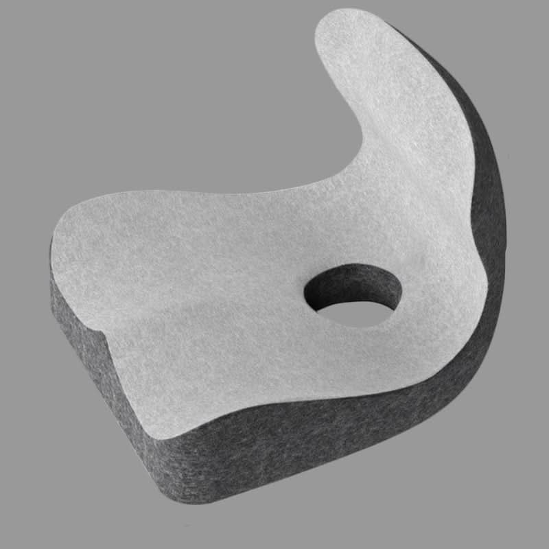 Oraliu L-förmiges Memory Foam-Kissen | Lindert Rücken-, Steißbein- und Wirbelsäulenschmerzen | Orthopädisches Sitzpolster | Komfort im Büro und zu Hause 2