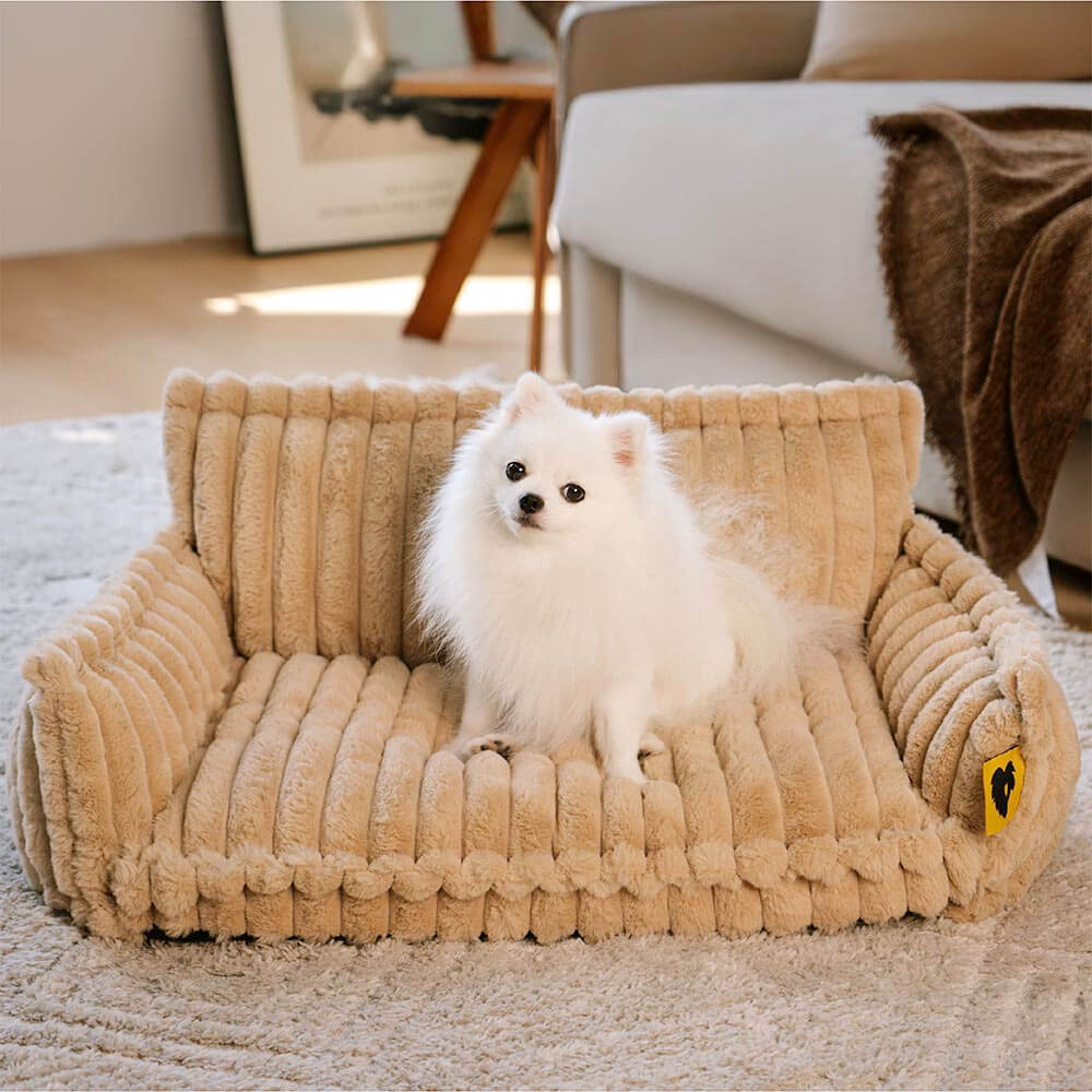 Snoozy Dream - Orthopaedic dog cushion with neck support & fluffy comfort