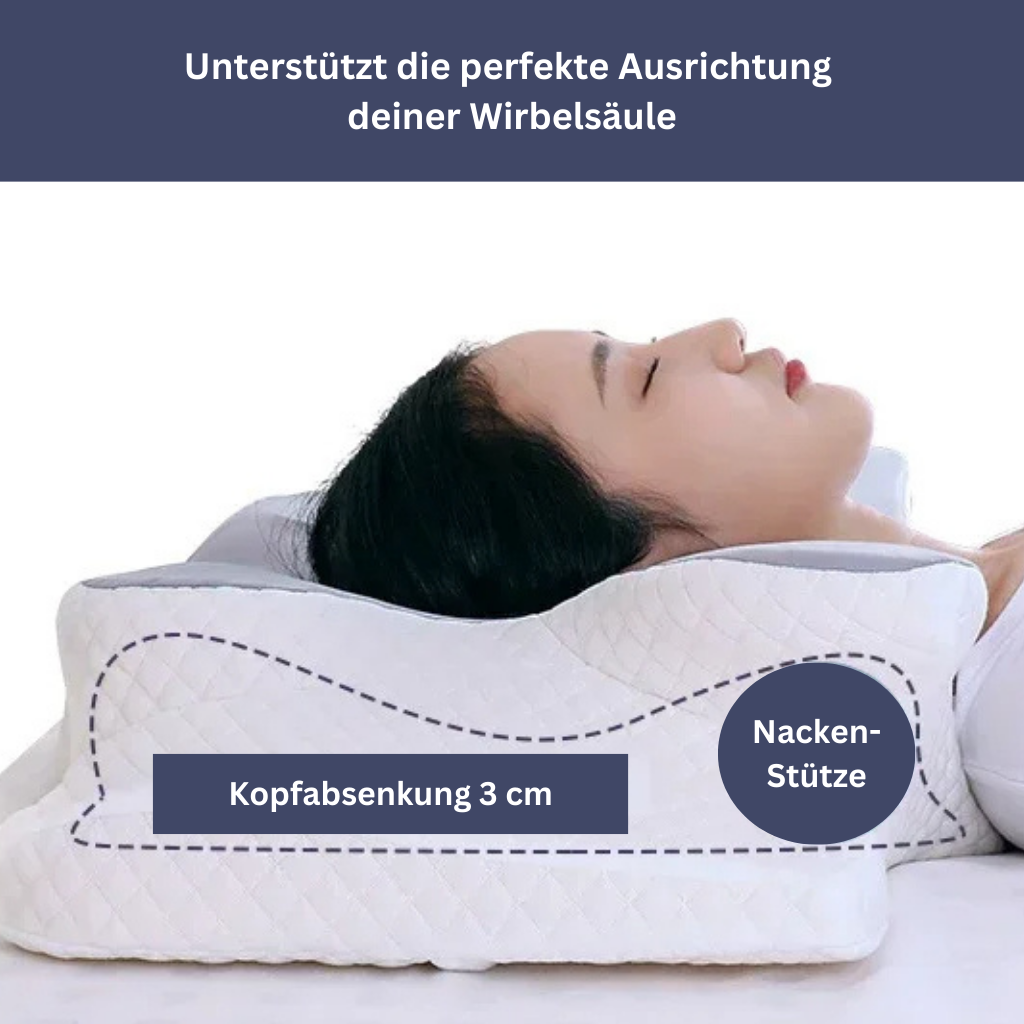 GESUNDPUR PILLOW - Orthopaedic memory foam pillow for neck & shoulder pain relief